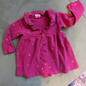 Vintage embroidered waffle dress